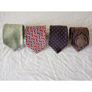 Jos. A. Bank Men's 4 All Silk Variety Colors & Design Ties